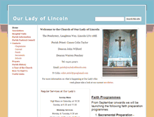 Tablet Screenshot of ourladyoflincoln.com